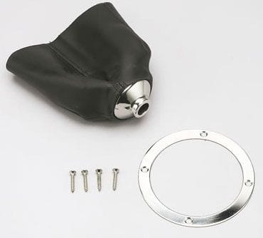 LOKAR 5"OD x 4"ID Lokar Classic Shifter Boot with Stainless Steel Ring LK-70-CLB SR