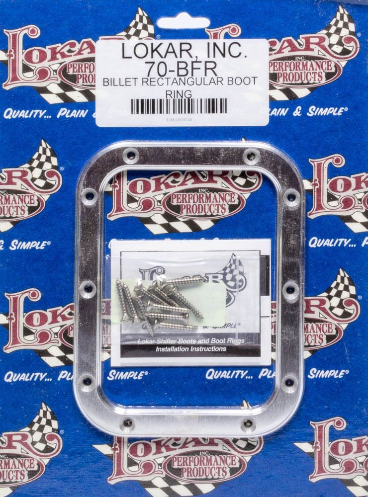 LOKAR 6-3/4" x 5-1/4"OD x 5-1/2" x 4"ID Lokar Billet Rectangular Boot Ring (Only) LK-70-BFR SR