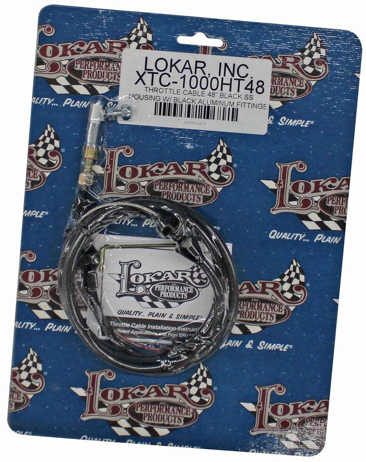 LOKAR Black Stainless Steel Housing Lokar 48" Hi-Tech Accelerator Cable LK-XTC-1000HT48 SR