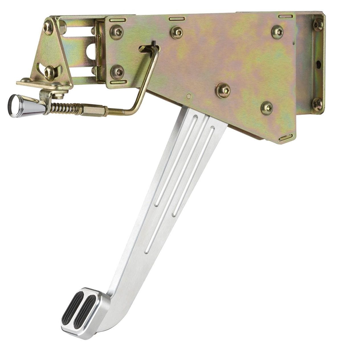 LOKAR Lokar Foot Brake with Solid Arm & Rubber Insert - Brushed Billet Aluminium LK-EFB-9001 SR