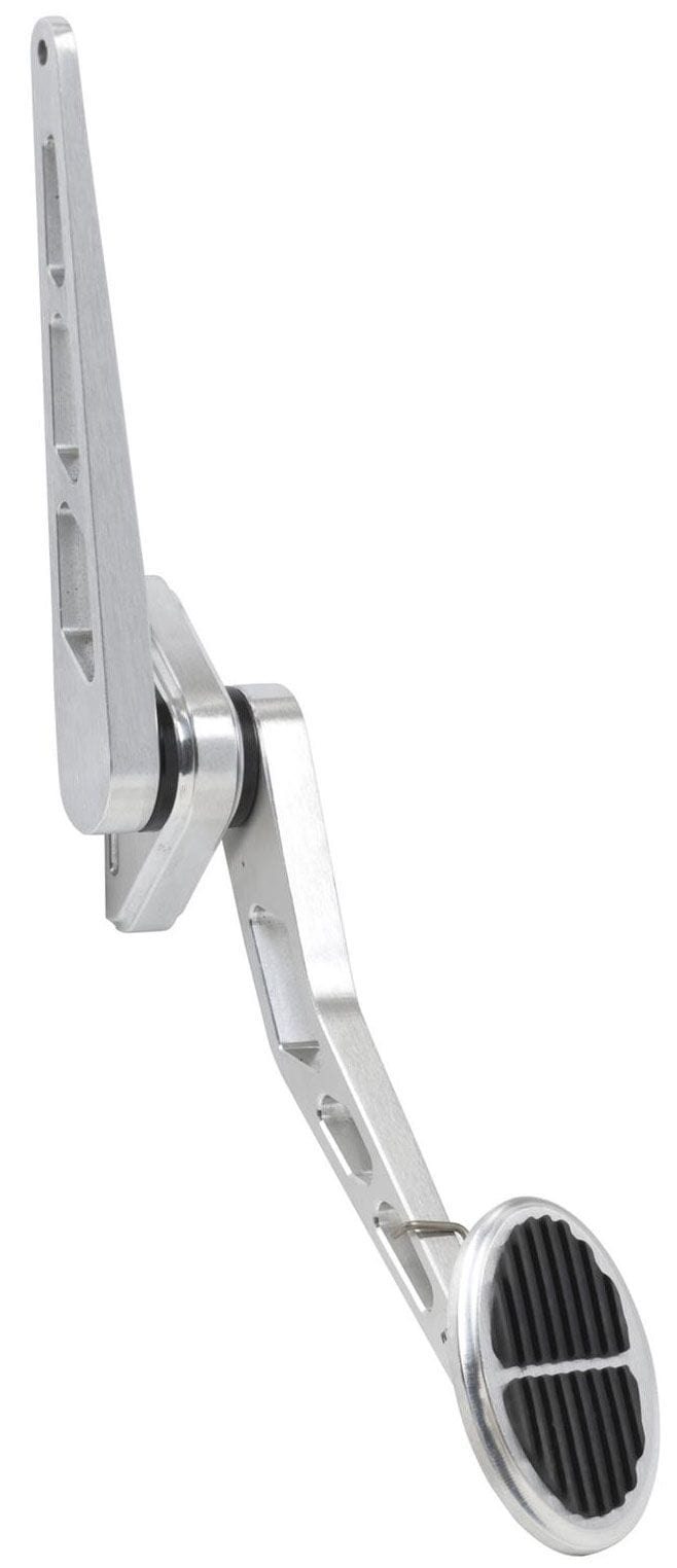 LOKAR Lokar Mini Oval Accelerator Pedal with Rubber - Brushed Billet Aluminium LK-BAG-6103 SR