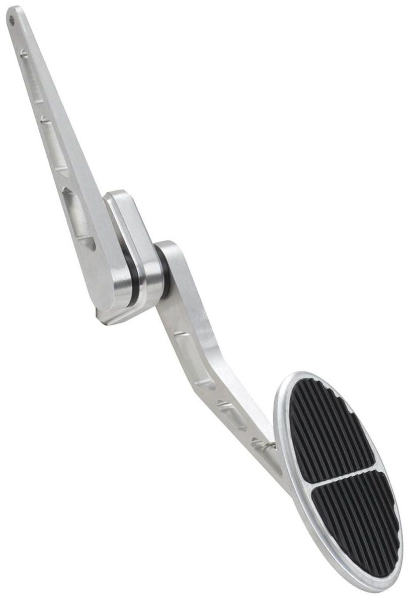 LOKAR Lokar Standard Oval Accelerator Pedal with Rubber - Brushed Billet Aluminium LK-BAG-61 SR