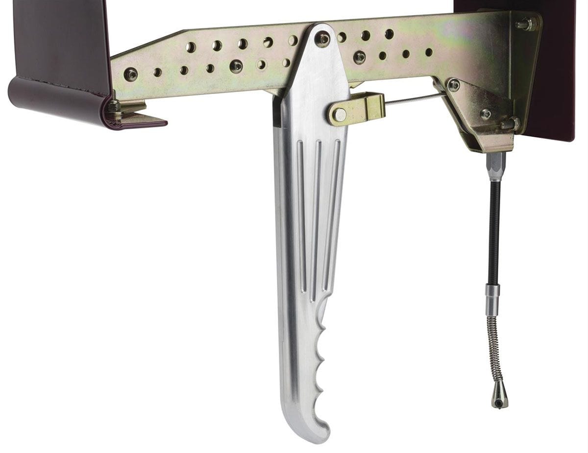 LOKAR Lokar Under-the-Dash Hand Brake - Brushed Billet Aluminium LK-EHB-9200 SR
