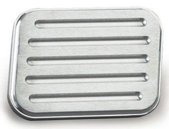 LOKAR Lokar XL Series Brake Pad Ball-Milled - Brushed Billet Aluminium LK-BFG-6011 SR