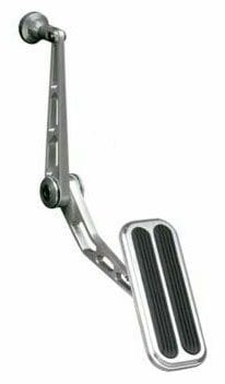 LOKAR Suit 1955-1957 Chevy Lokar Accelerator Pedal Assembly with Rubber - Brushed Billet Aluminium LK-BAG-6074 SR