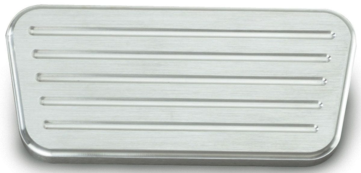 LOKAR Suit 1955-1957 Chevy Lokar Automatic Power Brake Pad - Brushed Billet Aluminium LK-BAG-6077 SR