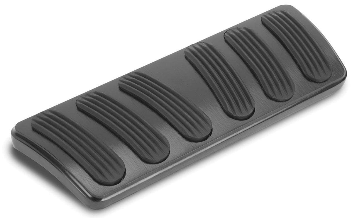 LOKAR Suit 1967-1969 Camaro/Firebird Lokar Curved Automatic Brake Pad with Rubber - Black Billet Aluminium LK-XBAG-6134 SR
