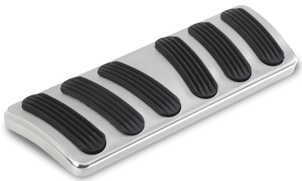 LOKAR Suit 1967-1969 Camaro/Firebird Lokar Curved Automatic Brake Pad with Rubber - Brushed Billet Aluminium LK-BAG-6134 SR