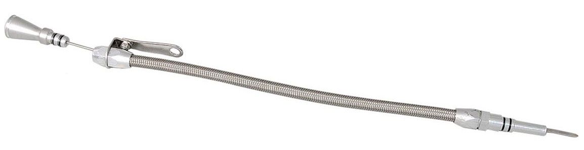 LOKAR Suit Ford 302 Crate Engine Only - Push Into Pan Lokar Braided Stainless Steel Flexible Engine Dipstick LK-ED-5013 SR