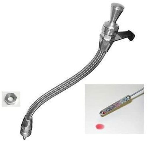 LOKAR Suit Powerglide OEM & After market Transmission mount Lokar Anchor-Tight Locking Transmission Dipstick - Polished LK-1210134 SR