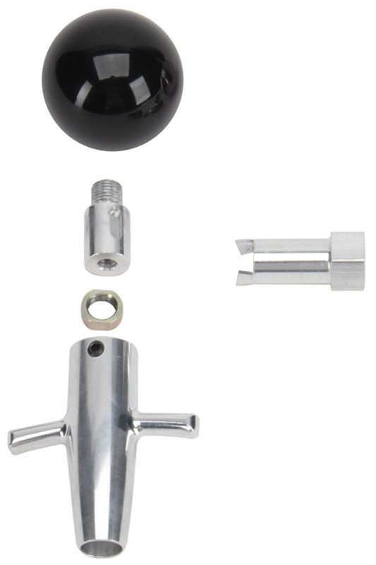 LOKAR With Black Knob Finish Lokar Muscle Car Shift Knob & Adapter LK-SK-68MCB SR