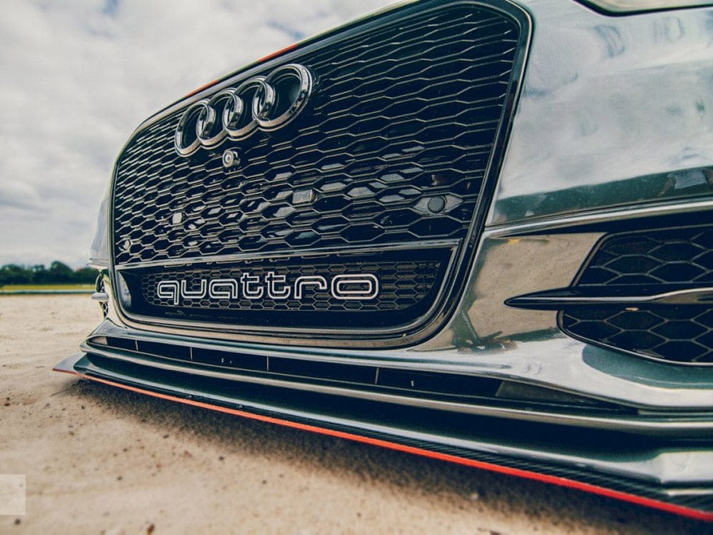 Maxton Design ABS+Carbon Look Front Racing Splitter Audi S6 / A6 C7 S-line (2 Splitters = 1 SET) 2011-2014 Maxton Design SR