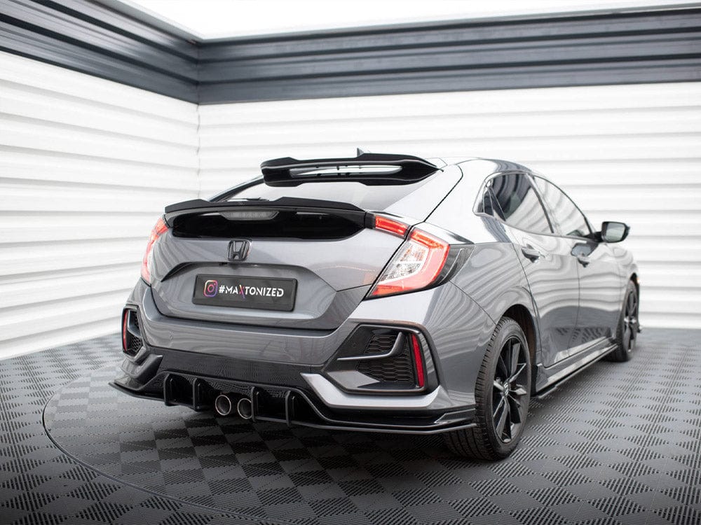 Maxton Design Black-Red Street PRO Rear Diffuser Honda Civic Sport Mk 10 Maxton Design SR