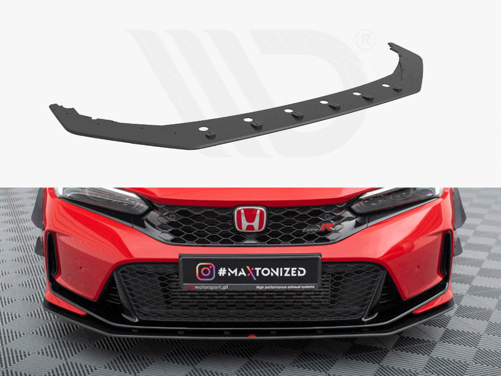 Maxton Design Black Street PRO Front Splitter Honda Civic Type-R Mk 11 Maxton Design SR