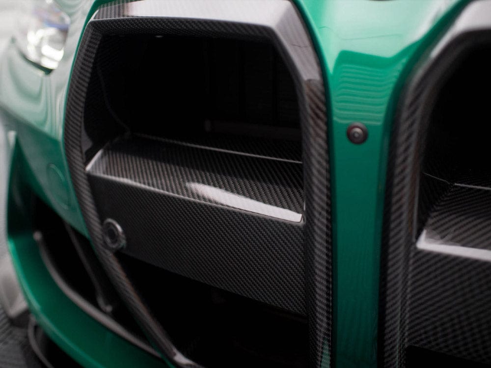 Maxton Design Carbon Fiber Front Grill + License Plate Holder Base BMW M4 G82 / M3 G80 Maxton Design SR