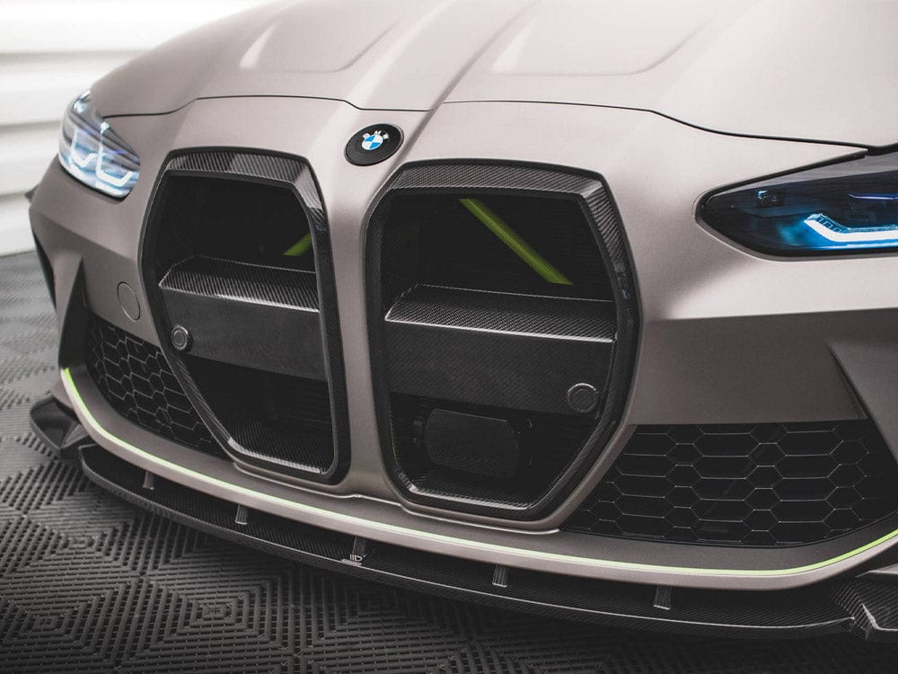 Maxton Design Carbon Fiber Front Grill + License Plate Holder Base BMW M4 G82 / M3 G80 Maxton Design SR