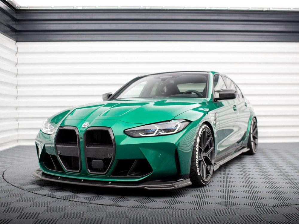 Maxton Design Carbon Fiber Front Grill + License Plate Holder Base BMW M4 G82 / M3 G80 Maxton Design SR