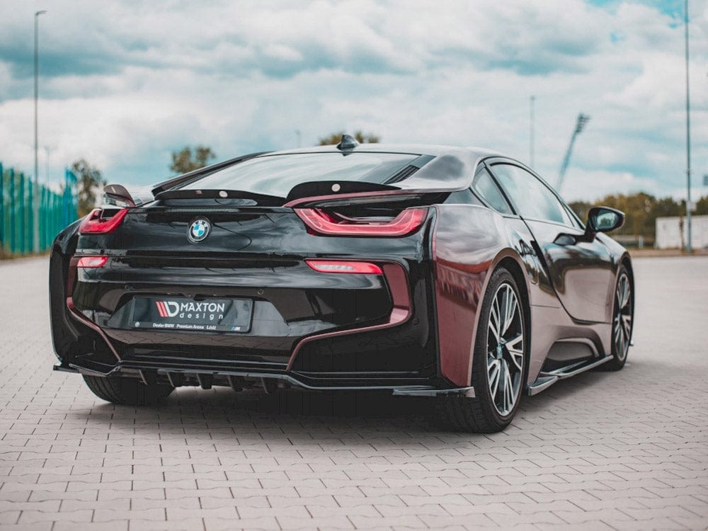 Maxton Design Carbon Look Central Rear Splitter (Vertical Bars) BMW i8 Maxton Design SR