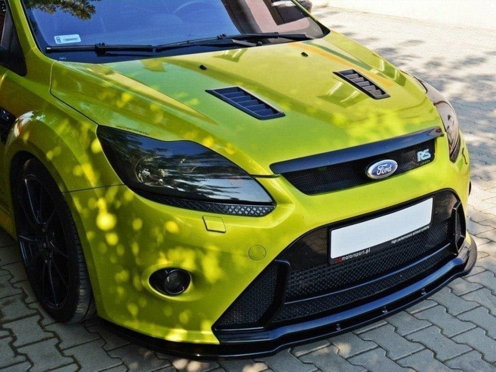 Maxton Design Carbon Look / White Front Splitter V.1 Ford Focus MK2 RS Maxton Design SR