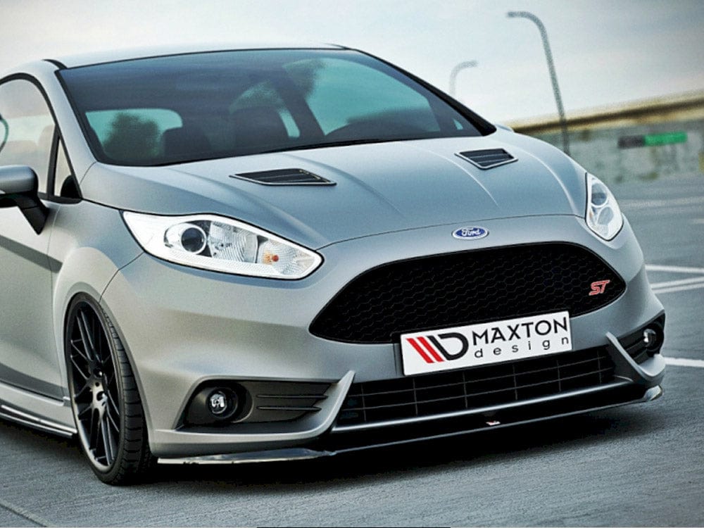 Maxton Design Carbon Look / Yellow Front Splitter (Cupra) Fiesta MK7 ST Facelift 2013-17 Maxton Design SR