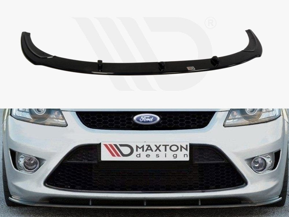 Maxton Design Carbon Look / Yellow Front Splitter Ford Focus II ST Facelift Maxton Design SR