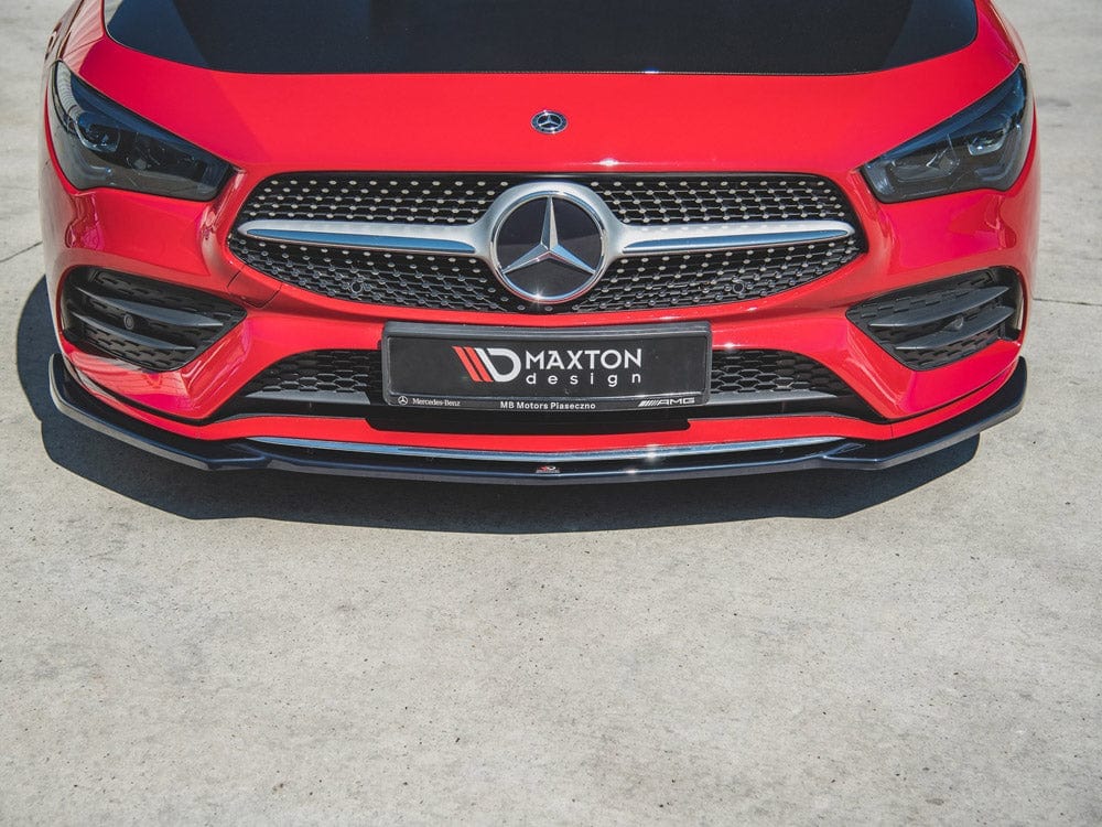 Maxton Design Carbon Look / Yellow Front Splitter V.1 Mercedes-Benz CLA A35 AMG / AMG-Line C118 Maxton Design SR