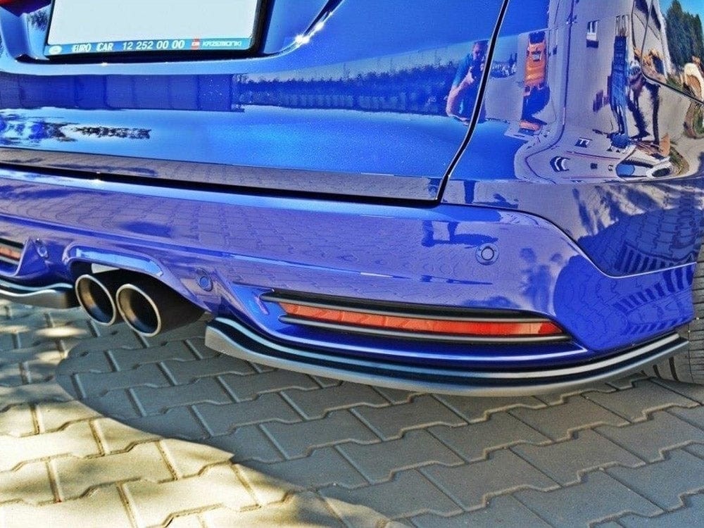 Maxton Design Carbon Look / Yellow Rear Side Splitters Ford Focus 3 ST Estate Maxton Design SR