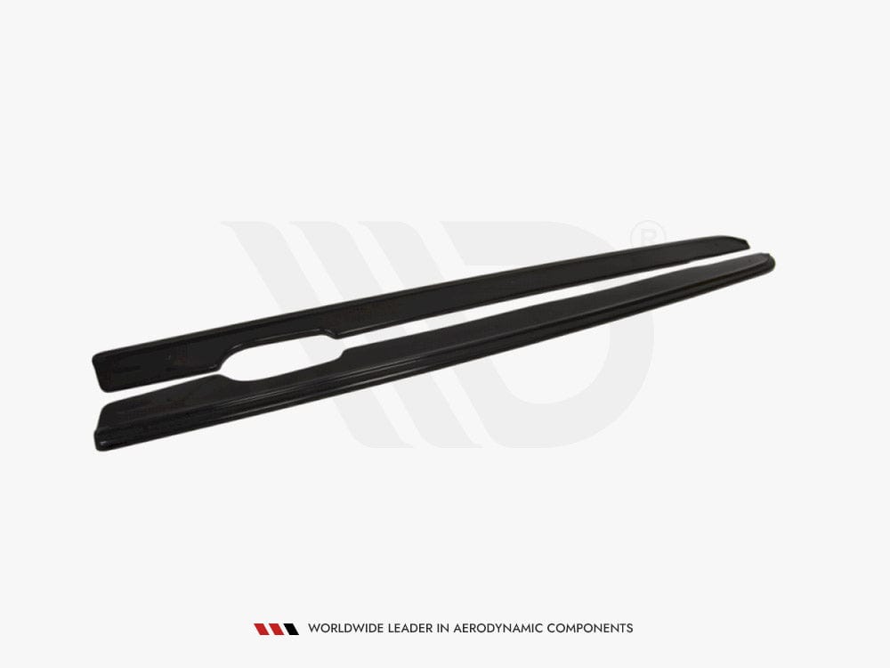 Maxton Design Carbon Look / Yellow Side Skirts Diffusers Bmw 3 E46 Mpack Coupe Maxton Design SR