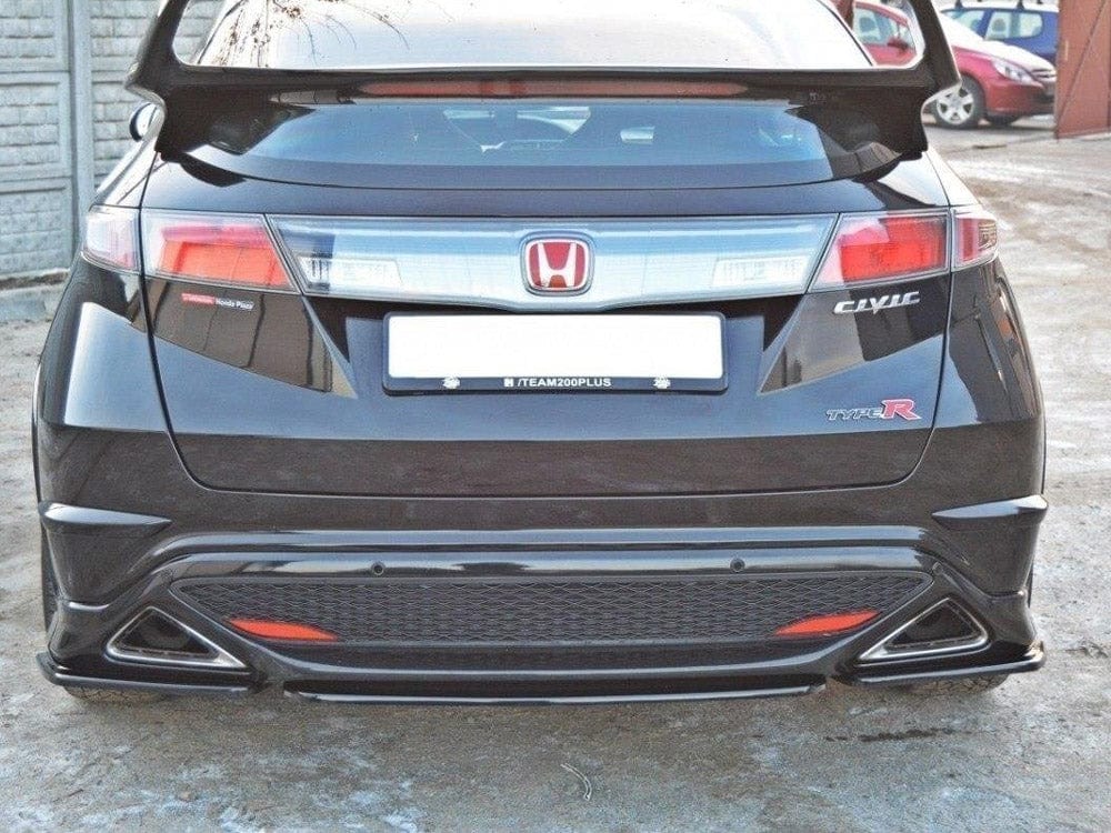 Maxton Design Central Rear Splitter Honda Civic VIII Type S/R (Without Vertical Bars) Maxton Design SR