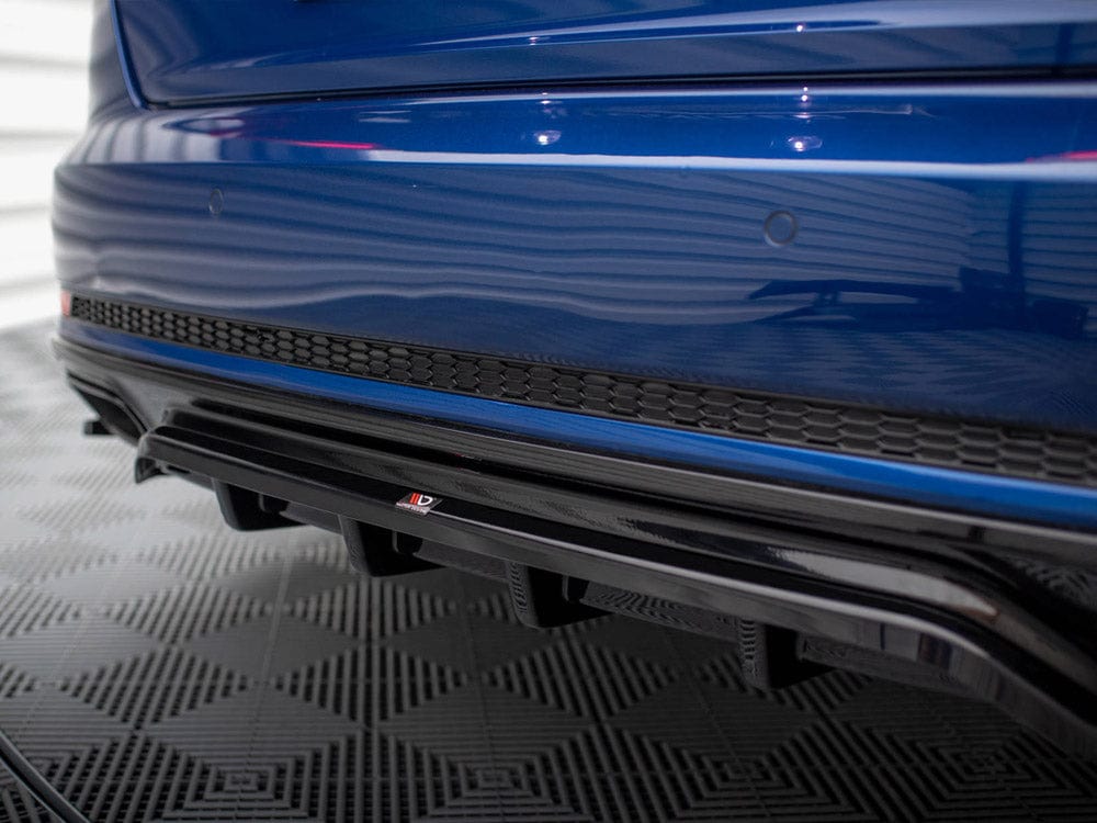 Maxton Design Central Rear Splitter (Vertical Bars) Audi A4 Competition B9 Maxton Design SR