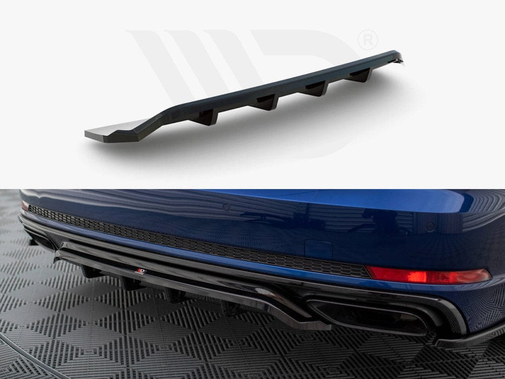 Maxton Design Central Rear Splitter (Vertical Bars) Audi A4 Competition B9 Maxton Design SR