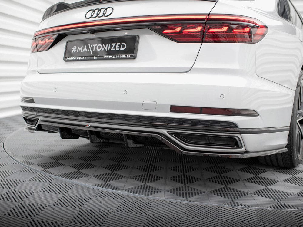 Maxton Design Central Rear Splitter (Vertical Bars) Audi A8 S-Line D5 Maxton Design SR