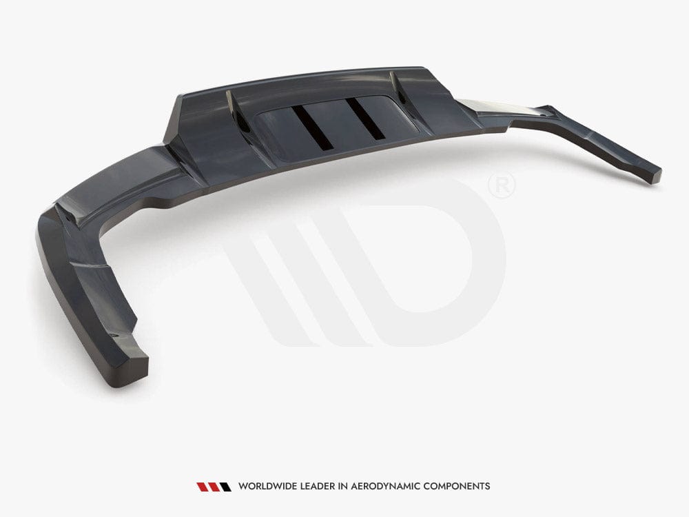 Maxton Design Central Rear Splitter (Vertical Bars) Audi Q5 S-Line SUV Mk2 Facelift Maxton Design SR