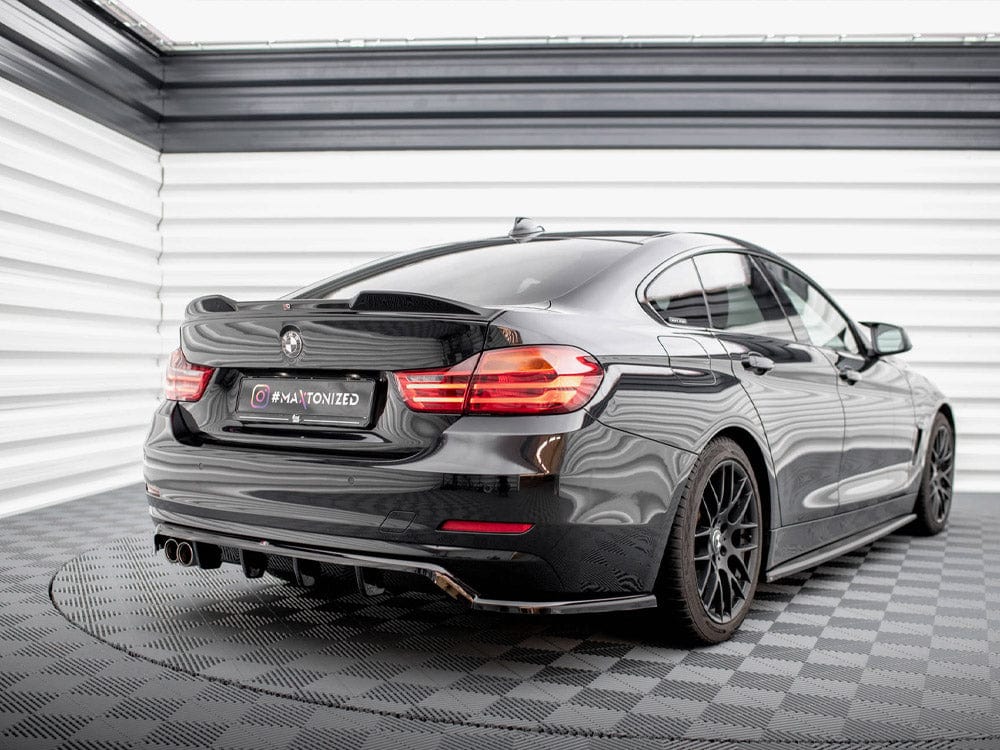 Maxton Design Central Rear Splitter (Vertical Bars) BMW 4 Gran Coupe F36 Maxton Design SR