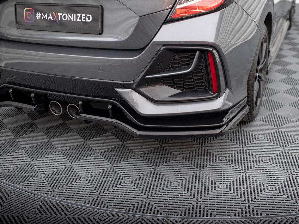 Maxton Design Central Rear Splitter (Vertical Bars) Honda Civic Sport Mk 10 Maxton Design SR