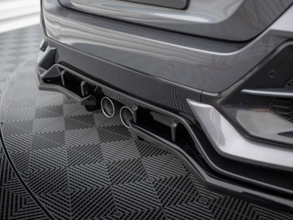 Maxton Design Central Rear Splitter (Vertical Bars) Honda Civic Sport Mk 10 Maxton Design SR