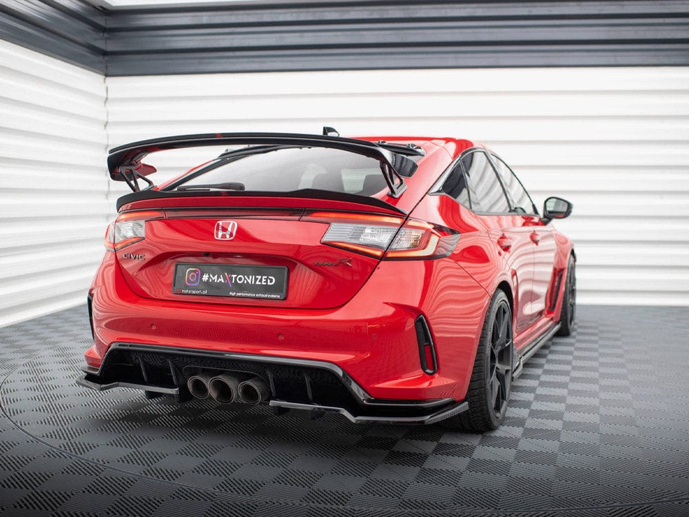 Maxton Design Central Rear Splitter (Vertical Bars) V.1 Honda Civic Type-R Mk 11 Maxton Design SR