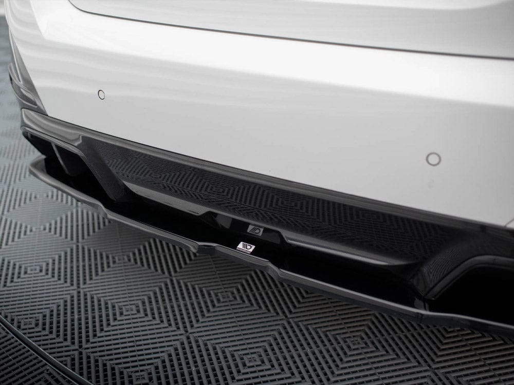 Maxton Design Central Rear Splitter (Vertical Bars) V.2 BMW i4 M-Pack G26 Maxton Design SR