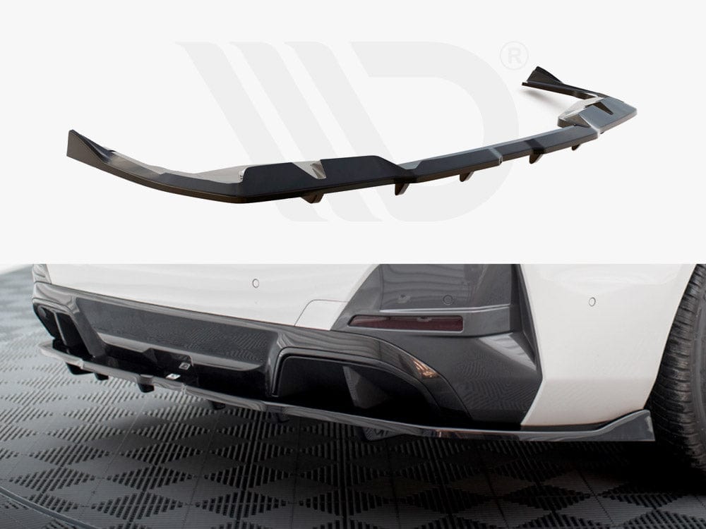 Maxton Design Central Rear Splitter (Vertical Bars) V.2 BMW i4 M-Pack G26 Maxton Design SR