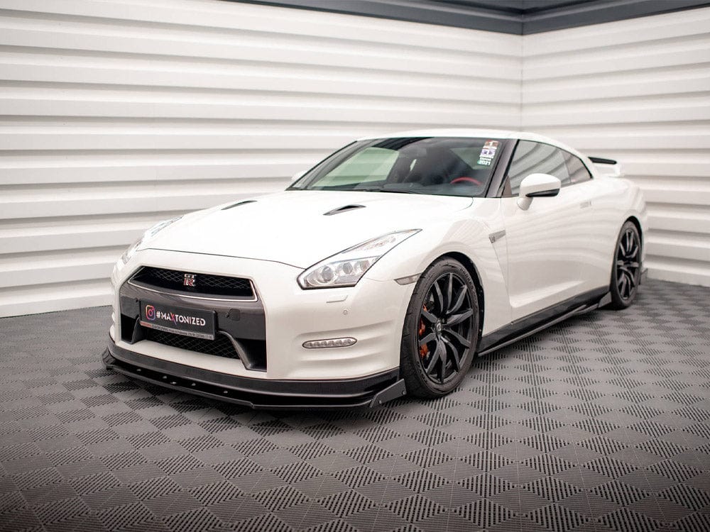 Maxton Design Front Splitter + Flaps Nissan GTR R35 Facelift Maxton Design SR