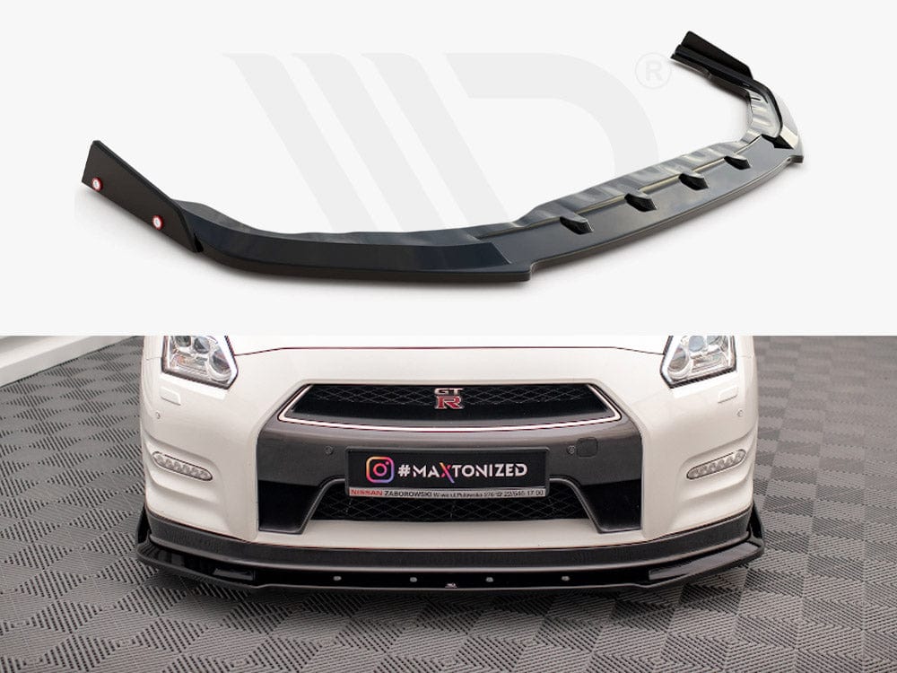 Maxton Design Front Splitter + Flaps Nissan GTR R35 Facelift Maxton Design SR