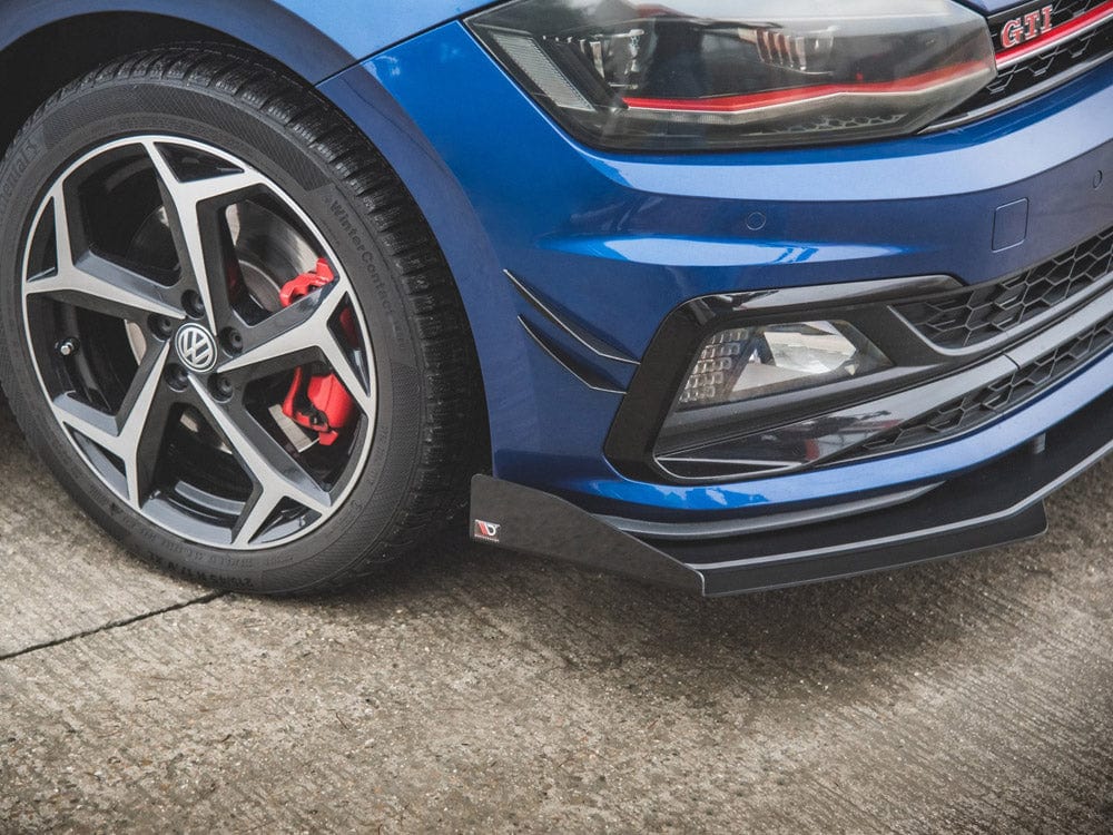 Maxton Design Front Splitter + Flaps VW Polo GTI Mk6 2017- Maxton Design SR