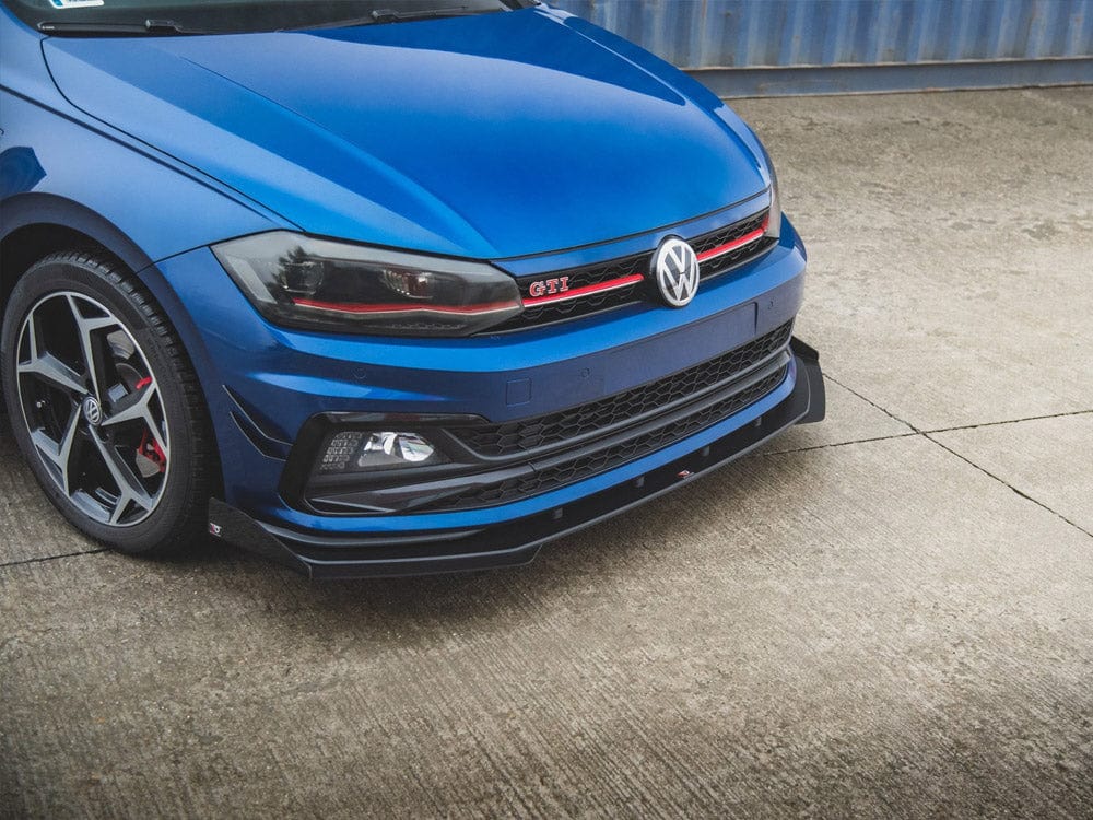 Maxton Design Front Splitter + Flaps VW Polo GTI Mk6 2017- Maxton Design SR