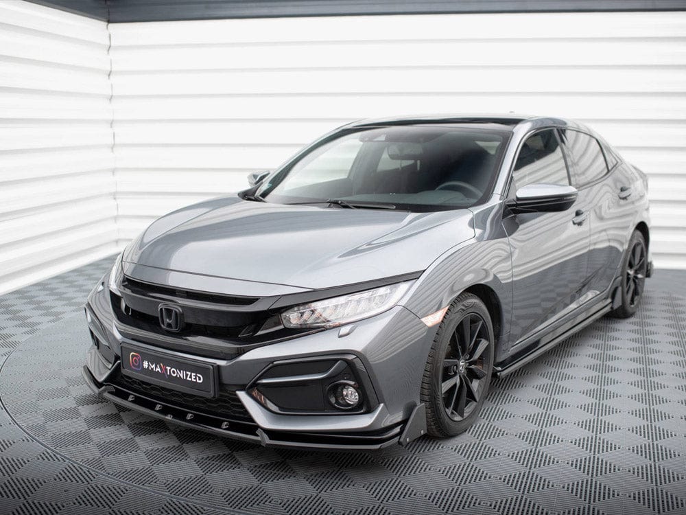 Maxton Design Front Splitter V.1 + Flaps Honda Civic Sport Mk 10 Maxton Design SR