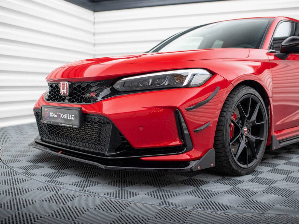 Maxton Design Front Splitter V.1 + Flaps Honda Civic Type-R Mk 11 Maxton Design SR