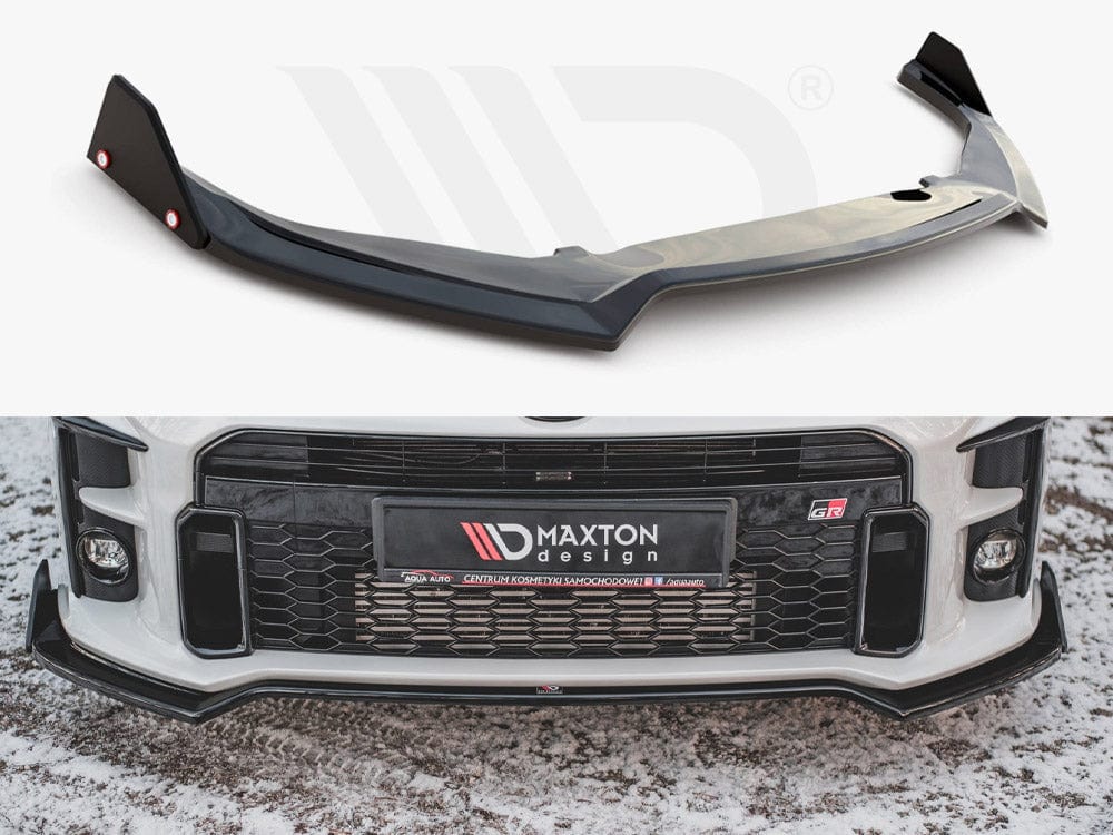 Maxton Design Front Splitter V.3 + Flaps Toyota GR Yaris Mk4 Maxton Design SR