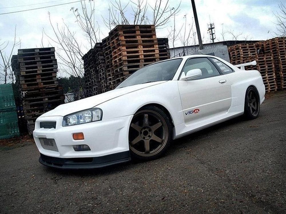 Maxton Design Front WIDE Arches GTR Look Nissan Skyline R34 GTR 1998-2002 Maxton Design SR