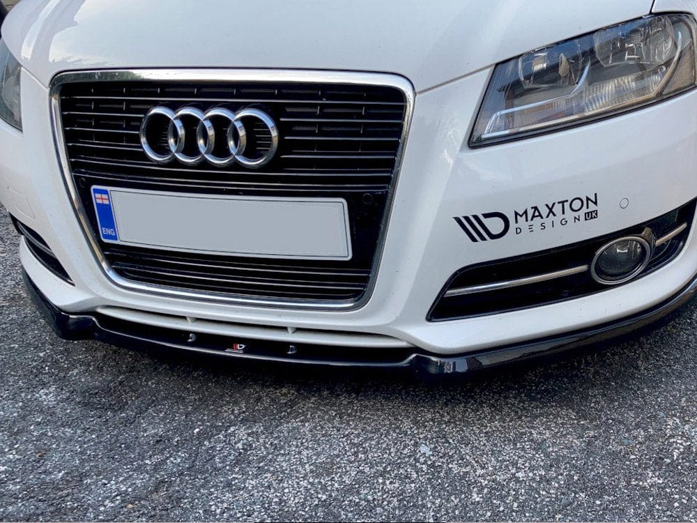 Maxton Design Gloss Black Front Splitter Audi A3 8P Facelift 2008-2013 Maxton Design SR