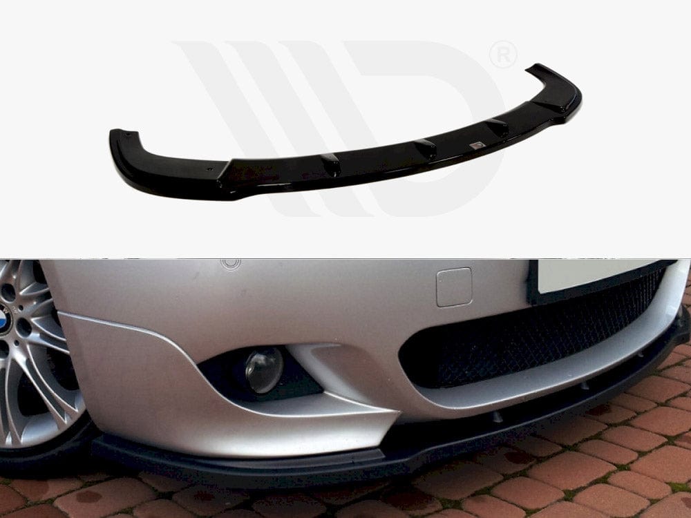 Maxton Design Gloss Black Front Splitter Bmw 5 E60 M-pack 2003-2010 Maxton Design SR