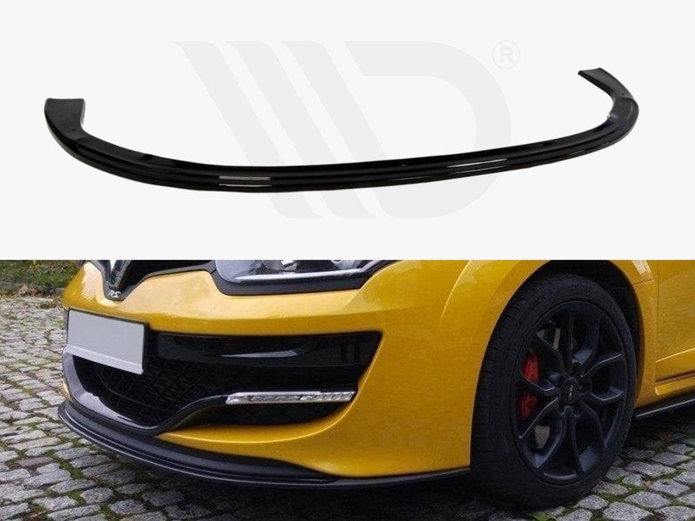 Maxton Design Gloss Black Front Splitter Renault Megane 3 RS V.1 Maxton Design SR
